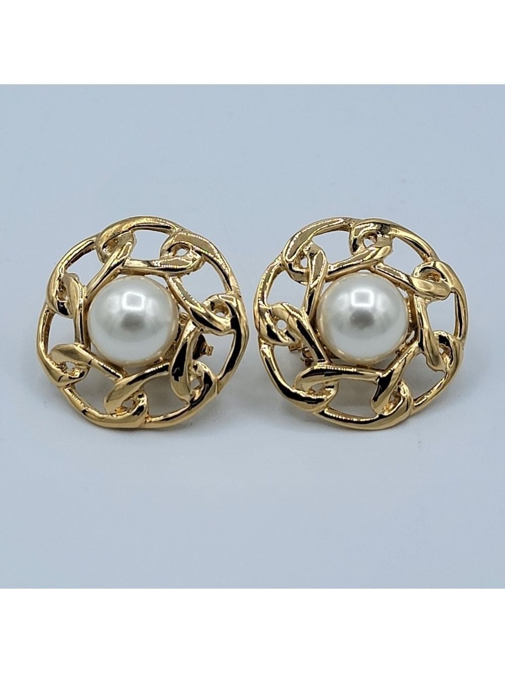 Butler Elegant Gold and Pearl Earrings #2709